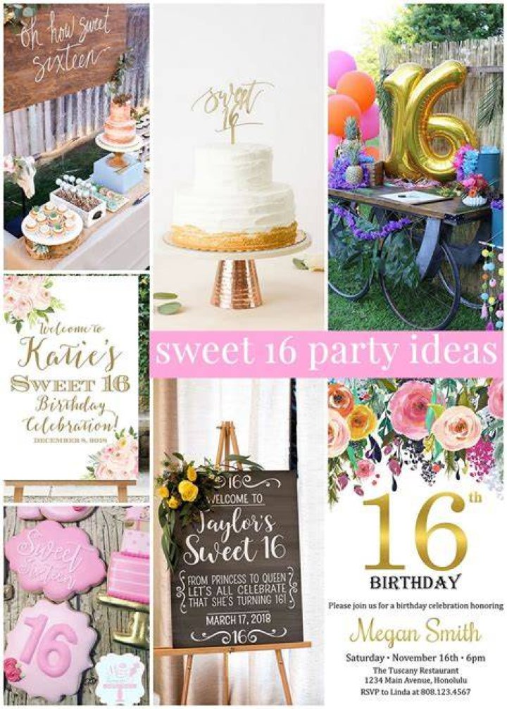 16+ Pretty Sweet 16 Party Table Decor Ideas For Sixteenth Birthday in