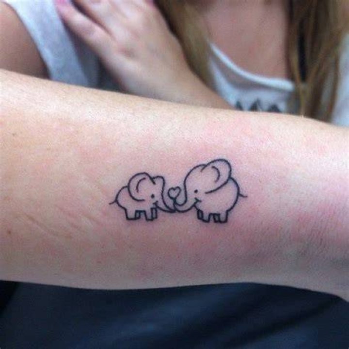 30+ Adorable Tiny Elephant Tattoos Spiritus Tattoo Tiny elephant tattoo, Family tattoos