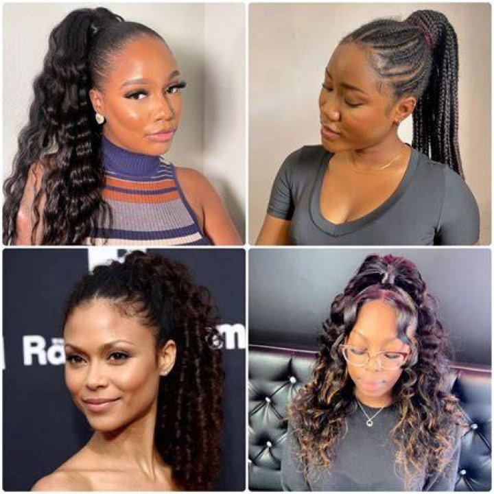 40+ Ponytail Hairstyles For Black Women Hair ponytail styles, High