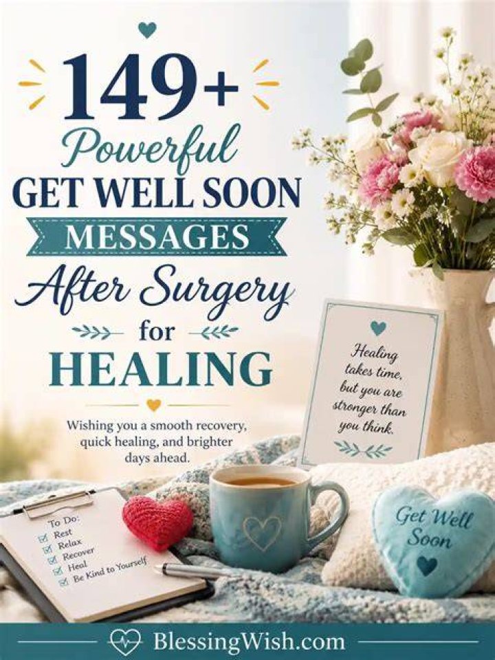 50 Get Well Soon After Surgery Messages For A Quick Recovery Poems and Occasions