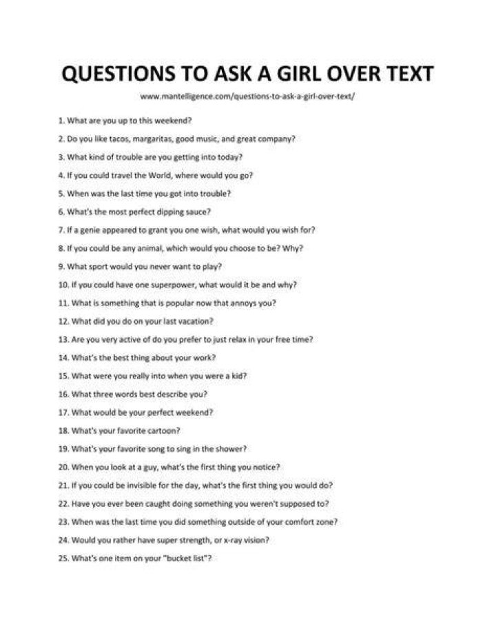 57 Good Questions to Ask a Girl Over Text Make Great Conversations (Animated) YouTube