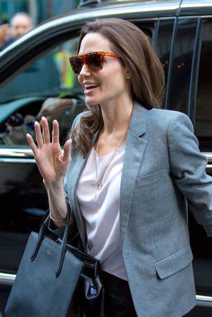 Angelina Jolie arrives at the EE British Academy Film Awards, Bafta Awards, at the Royal Albert Hall in London, England, Great Britain, on 18 February 2018. - NO WIRE SERVICE - Photo: Hubert Boesl/Hubert Boesl/