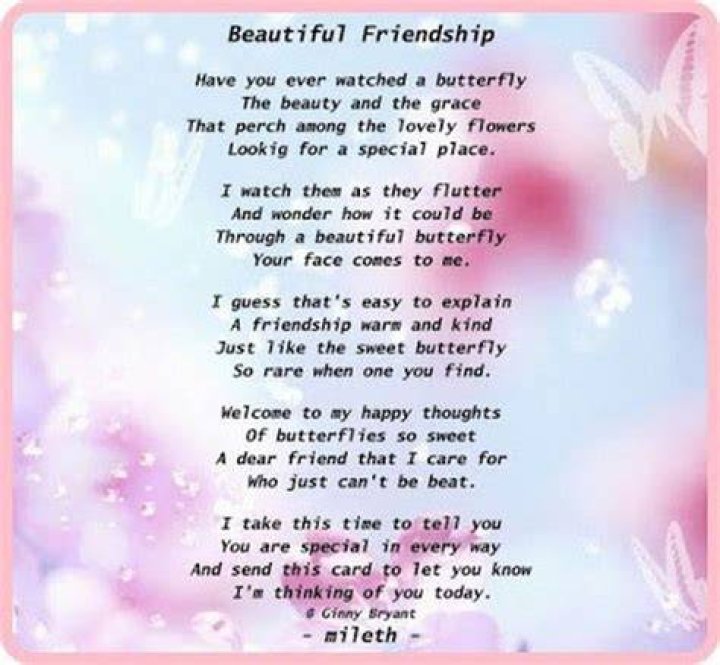 Beautiful Friendship Poems For Her