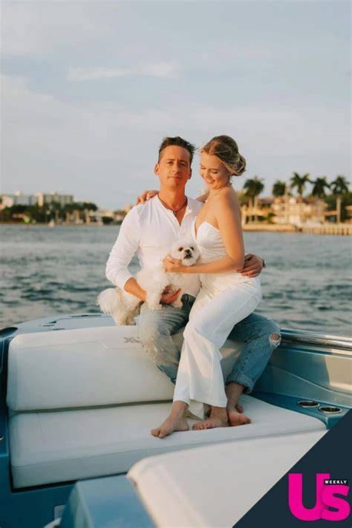 Ben with his ex-fiancee, Lauren Bushnell.