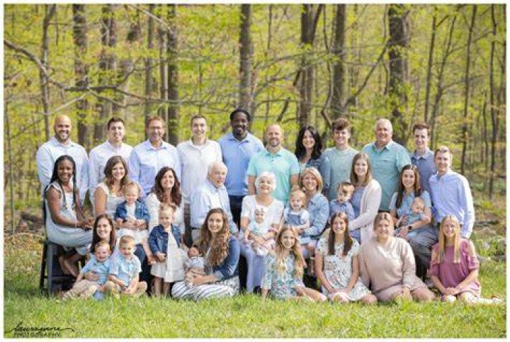 Big family portrait happy people character Vector Image