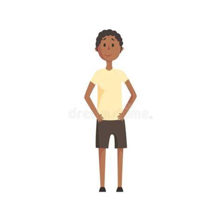 Clipart Of A Skinny Boy Running In A Treadmill, Vector Or Color Illustration