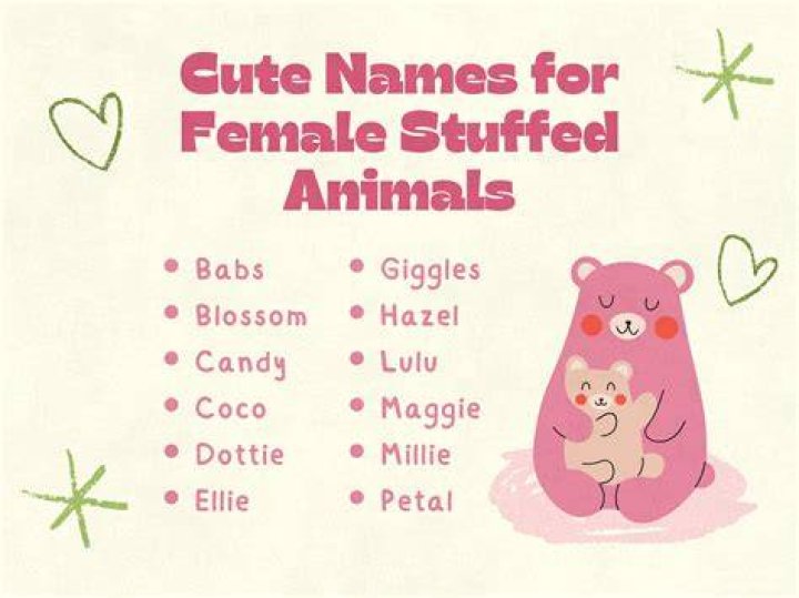 Cute Names For Stuffed Animals Good Name