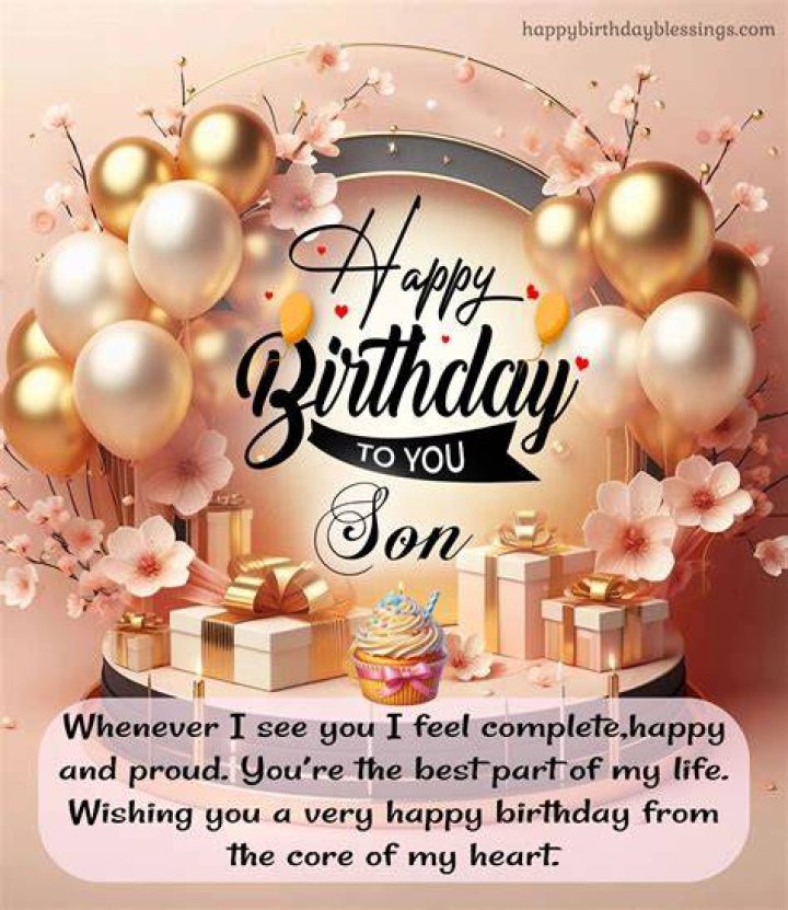 Cute Wonderful Son Happy Birthday Greeting Card Cards Love Kates