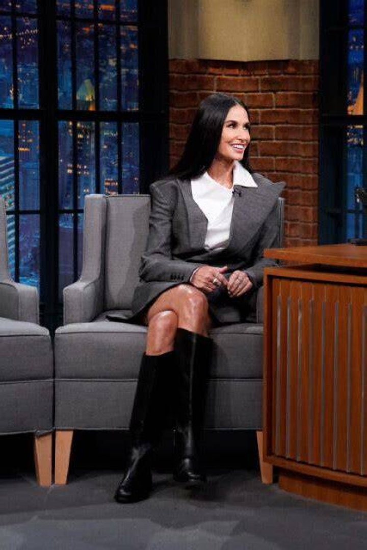 Demi Moore at Late Night with David Letterman Show New York City..