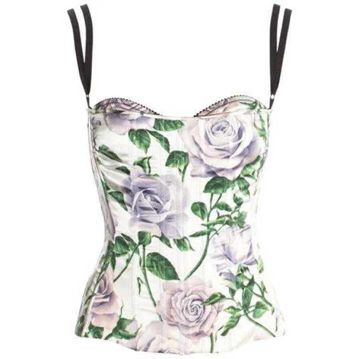 Dolce & Gabbana Floral Corset Detail Maxi Dress Harrods US