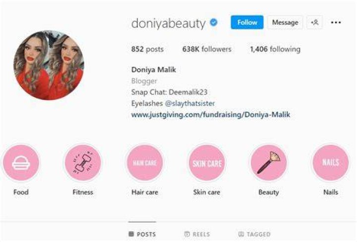 Doniya Malik via her Instagram account