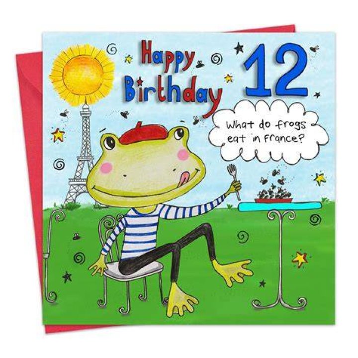 Funny 12th Birthday Card