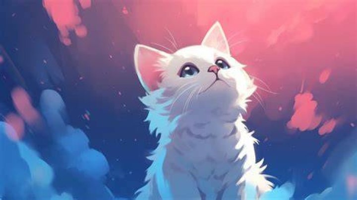 HD Anime Cat Background