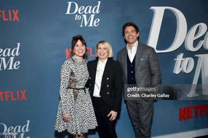 HOLLYWOOD, CALIFORNIA &ndash; NOVEMBER 15: (L-R) Andrew McCarthy, Sam McCarthy, and Diana Maria Riva attend the Dead To Me S3 Premiere at TUDUM Theater on November 15, 2022 in Hollywood, California. (Photo by Charley Gallay/Getty Images for Netflix)