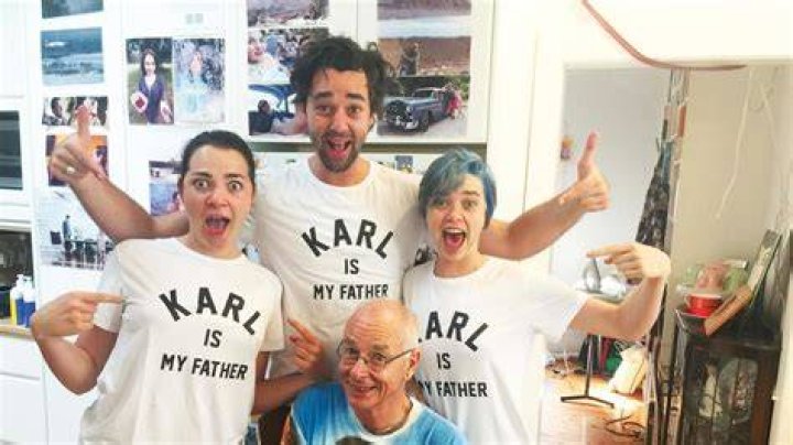 Karl with his kids walking out in the streets