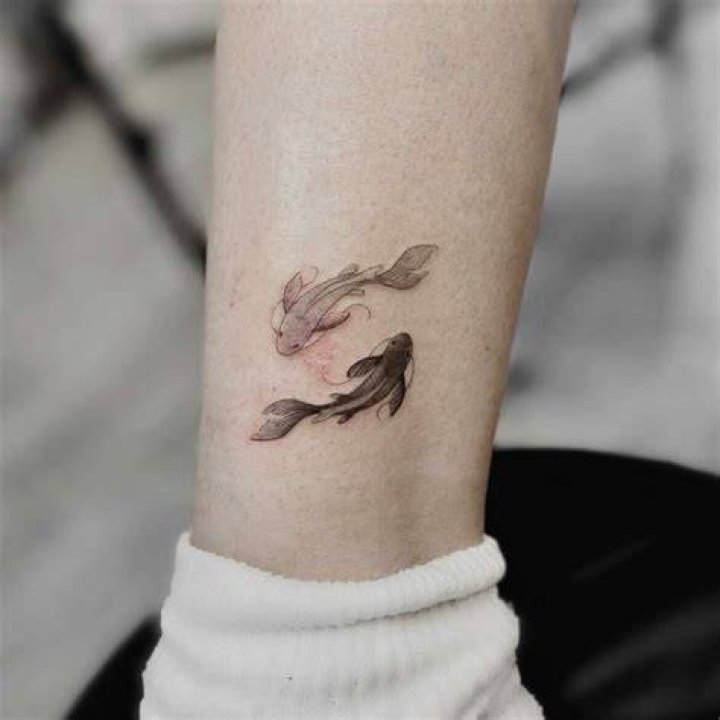 Koi Fish Tattoos Subtle tattoos, Mini tattoos, Little tattoos