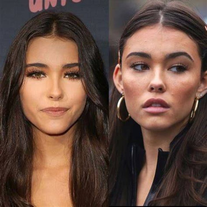 Madison Beer took a picture with her mother and younger brother. 