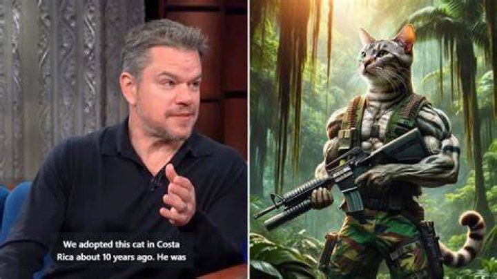 Matt Damon Says His Rescued Jungle Cat Is Jacked Like Arnold Schwarzenegger