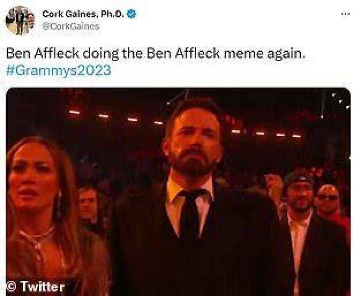 Meme Material?! Ben Affleck Becomes a Meme Yet Again Because of His Disinterested Expression at the 2023 Grammy Awards!