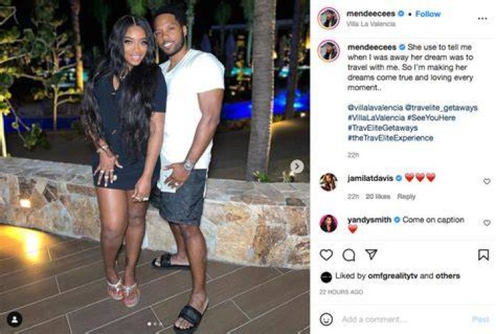 Mendeecees Harris and his wife Yandi Smith