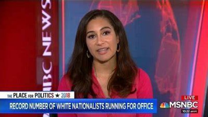 Morgan reporting news on MSNB Live