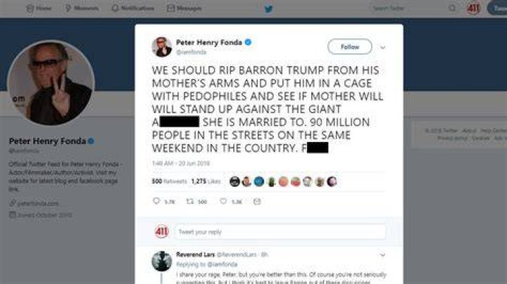 Peter Fonda's Cruel Tweets About Barron Trump Stir Controversy