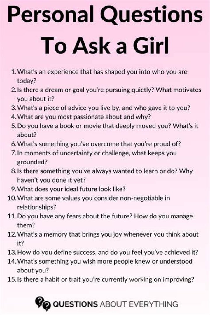Questions To Ask A Girl