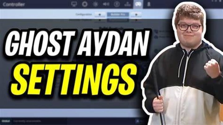 Settings of Ghost Aydan for Fortnite