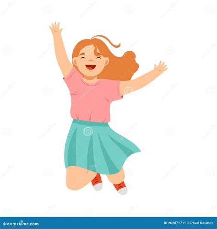 She feels happy and joy with her family. 