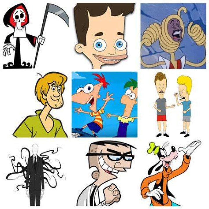 Skinny Cartoon Characters With Big Heads