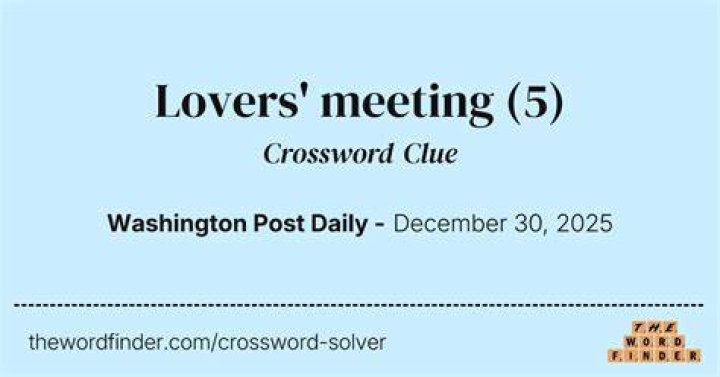 The Ultimate Lovers Meeting Crossword Puzzle: Test Your Romantic Knowledge