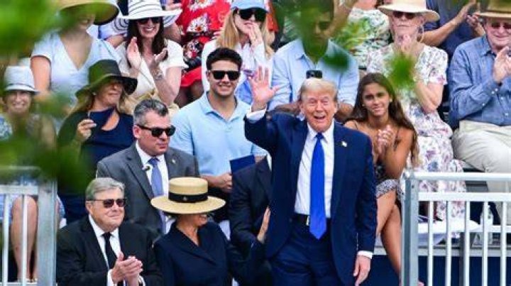 Trump Attends Barron's Elite Graduation Ceremony