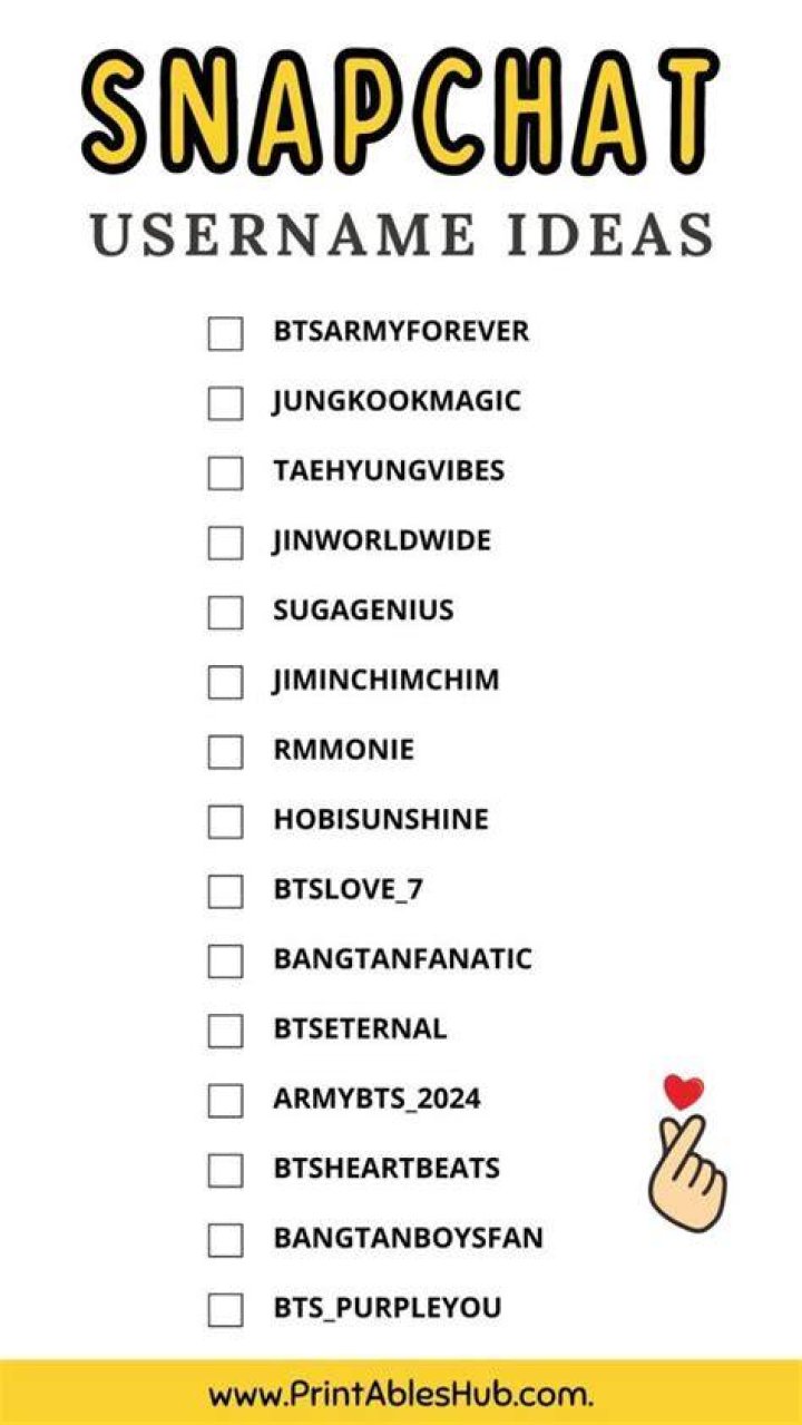 Unique Snapchat Usernames Ideas (2024) NamesDio
