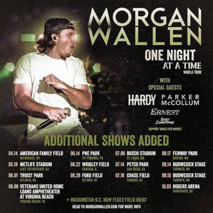 WALLEN ADDS 14 SHOWS HITS Daily Double