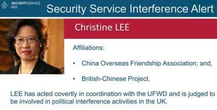 Why did MI5 name Christine Lee as an 'agent of influence'? BBC News